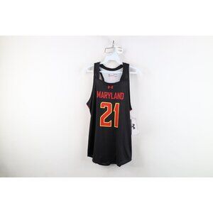 New Sample Under Armour Team Issue University of Maryland Lacrosse Jersey Womens